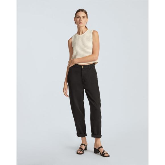 Everlane the Tencel Relaxed Chino in Buttersoft Black 12 - Picture 4 of 10
